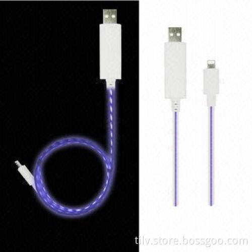 Commonly Used LED Lighting Charging Cable for iPhone 5